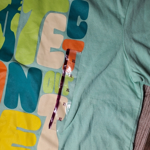 NWT Happy Earth Apparel Protect The Planet T-Shirt Size XL Jade Green - Picture 12 of 16